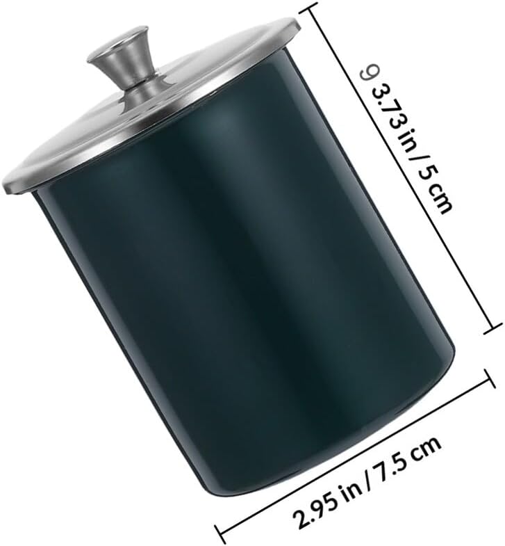 مطفأة سجائر من الفولاذ المقاوم للصدأ مقاومة للرياح مع غطاء - علبة رماد عديمة الدخان للفناء والمنزل والمكتب - Image 2